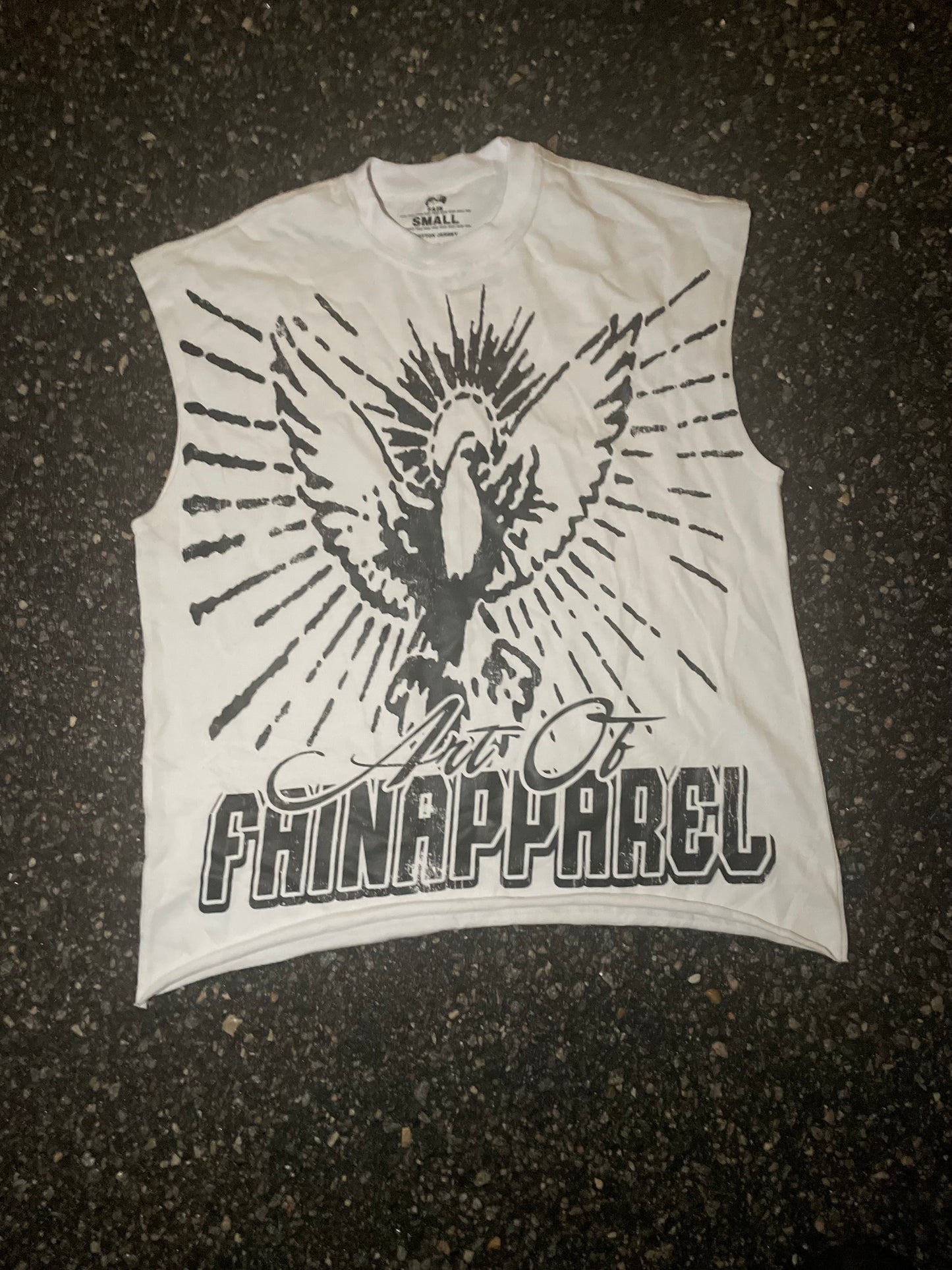 Sleeveless White Tee Shirt
